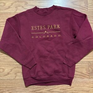 Vintage Estes Park Colorado Pullover Crewneck Sweatshirt Medium
